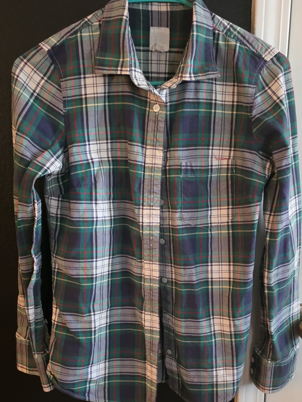 J. Crew The Boy Shirt Plaid Button-Down Shirt
